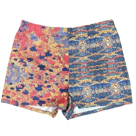 Azsalyn Colorblock Print Short Side Zip Women’s 12 Stretch Cotton Artsy Festival - Picture 2 of 9